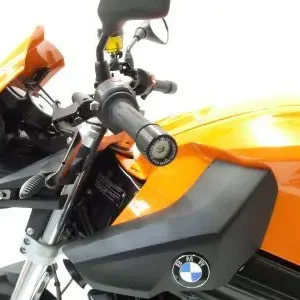 Końcówki kierownicy RG RACING BMW F800R 09- BLACK Łatwy zwrot