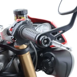 Kup online Końcówki kierownicy RG RACING TRIUMPH SPEED TRP S/R 16-/RS 18/THRUX 1200/STREET TRP 765 RS 17- BLACK