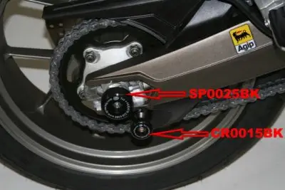Rolki wahacza RG RACING APRILIA MANA 2008- BLACK Nowość