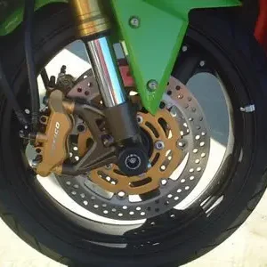 Łatwy zwrot Slidery przedniego zawieszenia RG RACING ZX12-R ZX9-R C1 ON BLACK