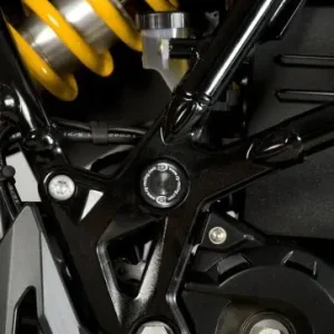 Zaślepka ramy RG RACING TYŁ LEWA + PRAWA HUSQVARNA NUDA BMW F650GS 08- BLACK Oferta limitowana