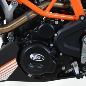 Zestaw osłon silnika RG RACING KTM RC390 17- (2 części) BLACK RACE Niska cena