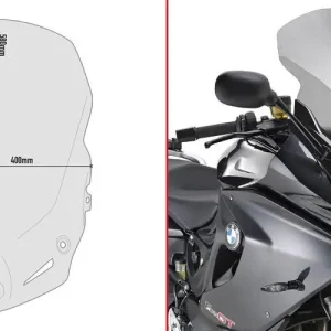 Hit sprzedaży Szyba GIVI dymiona 58 x 40 (H x W) - BMW F 800 GT (13 > 15)