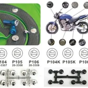 Zaślepka maskujaca KEITI 4mm 16 PACK - czarna Łatwy zwrot