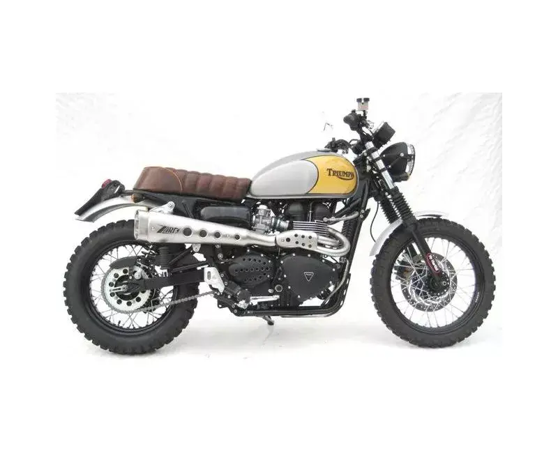 Hit sprzedaży Scrambler 900 wtrysk Full kit 2>1 Brushed steel racing
