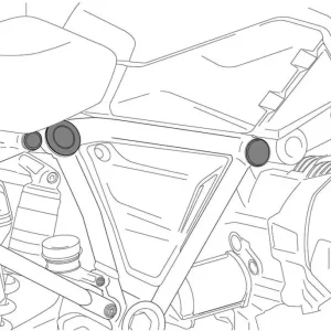 Zaślepki ramy PUIG do BMW F750GS / F850GS 18-22 Szybka wysyłka