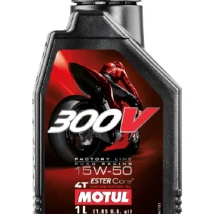 Premium Olej silnikowy Motul 300V 4T 15W50 Road Racing syntetyczny [poj.: 1l]