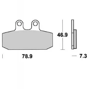 KLOCKI HAMULCOWE SBS 588 HF Nowy