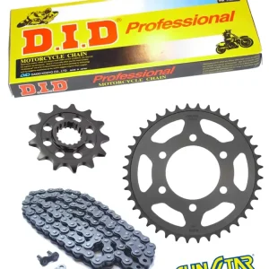 YAMAHA YZ 250 [96'] zestaw napędowy DID520 NZ SUPER NON-O-RING (Cross, łańcuch super wzmocniony bezoringowy) zębatki SUNSTAR Szybka wysyłka