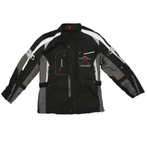 Hit sprzedaży Kurtka motocyklowa dziecięca Modeka EL Chango czarno-szara