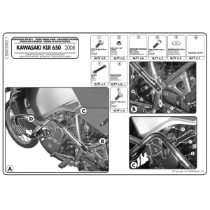 Bezpieczne zakupy Osłona silnika do KAWASAKI KLR 650 Enduro (07 > 20)