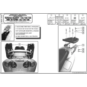 Ekspresowa dostawa Stelaż Givi pod kufer centralny Monolock Yamaha Majesty 125-150-180 (01-11)[bez płyty montażowej]