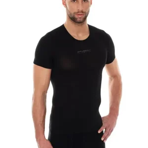 Ograniczona ilość Koszulka unisex Brubeck Base Layer z krótkim rękawem czarna