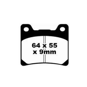 Klocki hamulcowe EBC FA088 64 x 55 x 9mm na przód Wyjątkowa oferta