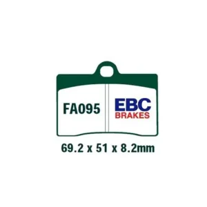 Klocki hamulcowe EBC EPFA095HH 69.2 x 51 x 8.2mm na przód. Dodaj do koszyka