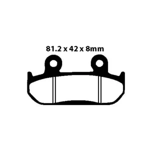 Najlepsza cena Klocki hamulcowe EBC FA121 81.2 x 42 x 8mm NA PRZÓD