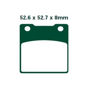 Tylko do końca tygodnia Klocki hamulcowe EBC FA161HH 52.6 x 52.7 x 8mm NA TYŁ