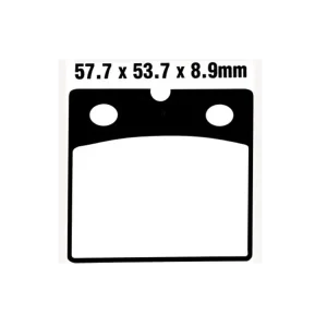 Klocki hamulcowe EBC FA171V 57.7 x 53.7 x 8.9mm NA PRZÓD Taniej