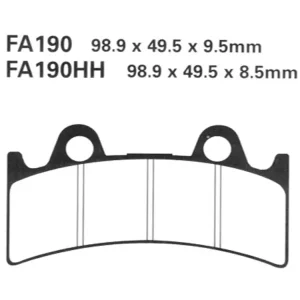 Klocki hamulcowe EBC FA190HH 98.9 x 49.5 x 8.5mm NA PRZÓD Tylko do końca tygodnia