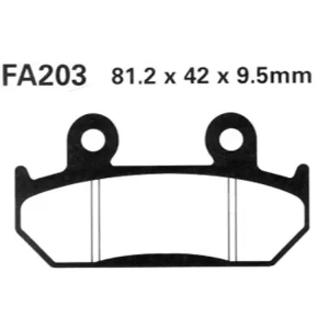 Bezpieczne zakupy Klocki hamulcowe EBC FA203HH 81.2 x 42 x 9.5mm NA PRZÓD