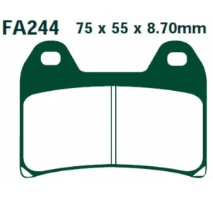Popularny Klocki hamulcowe EBC FA244V 75 x 55 x 8.7mm NA PRZÓD