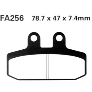 Klocki hamulcowe EBC FA256HH 78.7 x 47 x 7.4mm na tył. Promocja