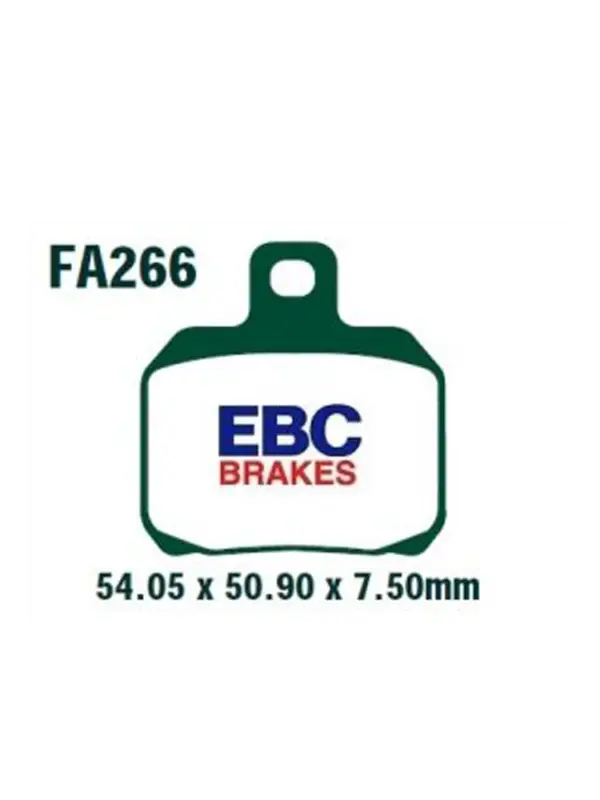 Ostatnia szansa Klocki hamulcowe EBC FA266 54.05 x 50.90 x 7.5mm na tył.