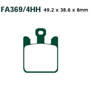 Klocki hamulcowe EBC FA369/4HH 49.2 x 38.6 x 8mm NA PRZÓD Taniej