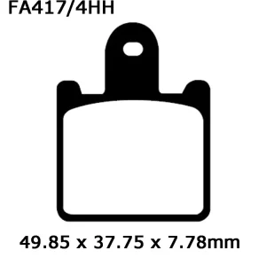 Klocki hamulcowe EBC EPFA417/4HH 49.85 x 37.75 x 7.78mm NA PRZÓD Zamów teraz