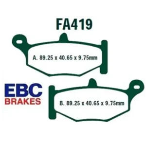 Klocki hamulcowe EBC FA419V 89.25 x 40.65 x 9.75mm NA TYŁ Oferta