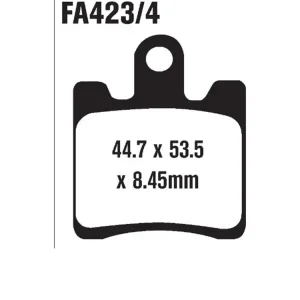 Klocki hamulcowe EBC FA423/4HH 44.7 x 53.5 x 8.45mm NA PRZÓD Nowość