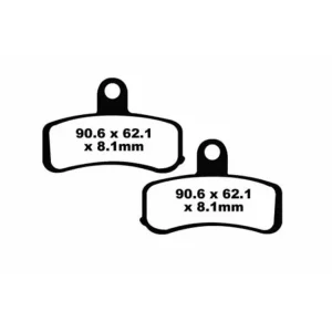 Kup online Klocki hamulcowe EBC EPFA457HH 90.6 x 62.1 x 8.1mm na przód