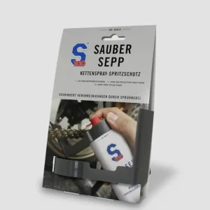Osłona zabezpieczająca motocykl przy smarowaniu łańcucha S100 Sauber Sepp Oferta