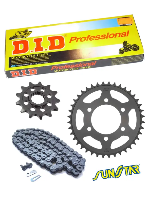 KTM EXC125/200/SX125/XC250/SX-F250/XC300/XC-W300/XCF-W250 zestaw napędowy DID520 NZ SUPER NON-O-RING (Cross, łańcuch super wzmocniony bezoringowy) zębatki SUNSTAR Zamów teraz