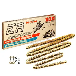 Szybka wysyłka KTM EXC125/200/SX125/XC250/SX-F250/XC300/XC-W300/XCF-W250 zestaw napędowy DID520 ERS2 G&G EXCLUSIVE RACING (łańcuch super wzmocniony, bezoringowy, gold&gold) zębatki SUNSTAR