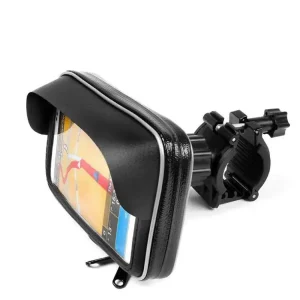 Łatwy zwrot Wodoodporny uchwyt na telefon z etui do motocykla, skutera, quada, roweru - Extreme 155 z daszkiem