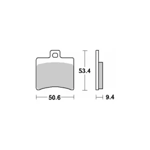 Wyprzedaż Klocki hamulcowe [tył] SBS 152 CT