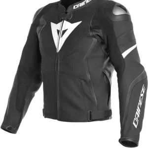 Zniżka Motocyklowa kurtka skórzana Dainese Avro 4 czarno-biała