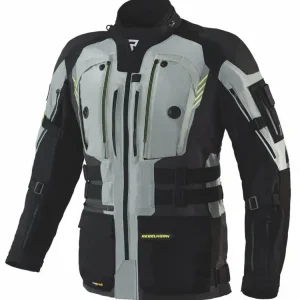 Kurtka motocyklowa tekstylna Rebelhorn Patrol szaro-czarna Tani