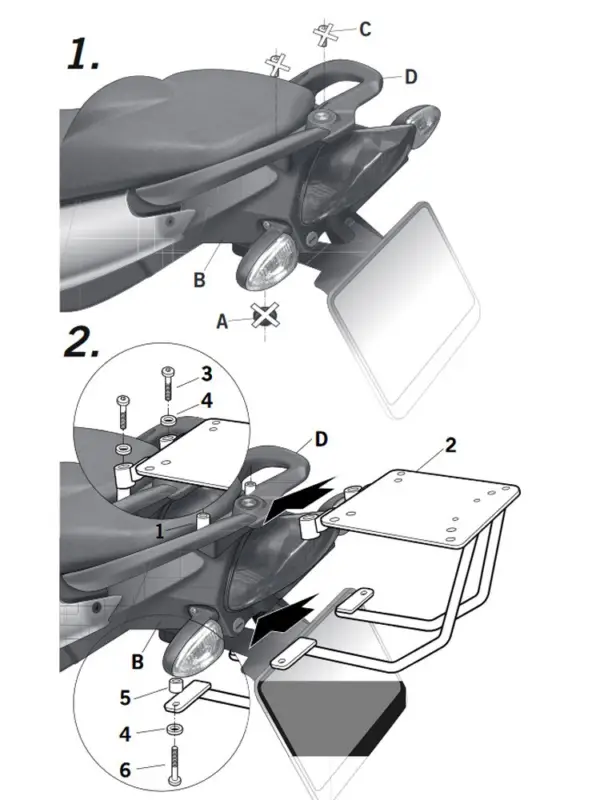 Stelaż Shad pod kufer centralny BMW F800S (07-15), F 800 R (09-15) Hit sprzedaży