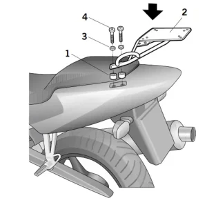 Nowy Stelaż pod kufer centralny Shad Honda CBR 600F (01-08)