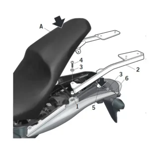 Bezpieczna płatność Stelaż pod kufer centralny Shad Honda CB 600 F Hornet (07-10)
