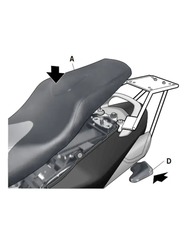 Ekspresowa dostawa Stelaż pod kufer centralny Shad do Suzuki GSR-600 (05-11)