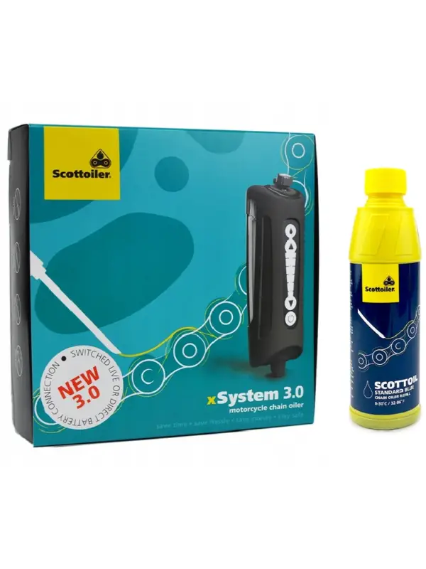 Zestaw smarujący łańcucha Scottoiler xSystem 3.0 Electronic - Standard Blue Nowość