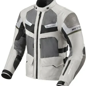 Darmowy zwrot Kurtka motocyklowa tekstylna REV’IT! Cayenne Pro szaro-biała