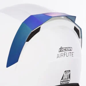 Tylny spoiler do kasku Icon Airflite lustrzany niebieski Okazja