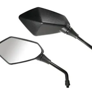 Łatwy zwrot Lusterka Lampa Kaba mocowane na kierownicy [para; M10 x 1.25]