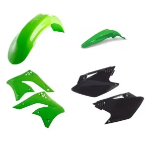 Bestseller Zestaw plastików Acerbis Kawasaki KX 250 F [06-08] zielono-czarny