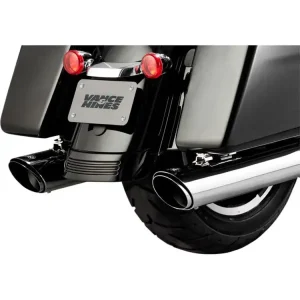 Tłumiki (Slip-On) Vance & Hines Twin Slash Round chrom do Harley Davidson FLHT/FLHTK/FLHX/FLHR/FLTRX/FLTRU/FLTRK (rocznik 17-20) Obniżka ceny