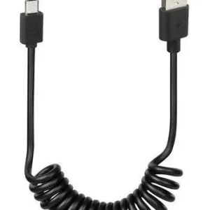 Kabel sprężynowy Usb USB z wejściem Micro Usb 100 cm czarny marki Lampa Oferta